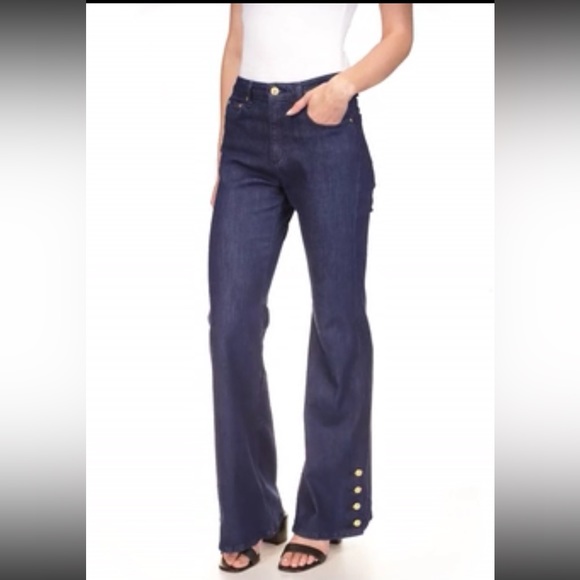 Michael Kors Selma Shank Flare Jeans - Picture 1 of 12